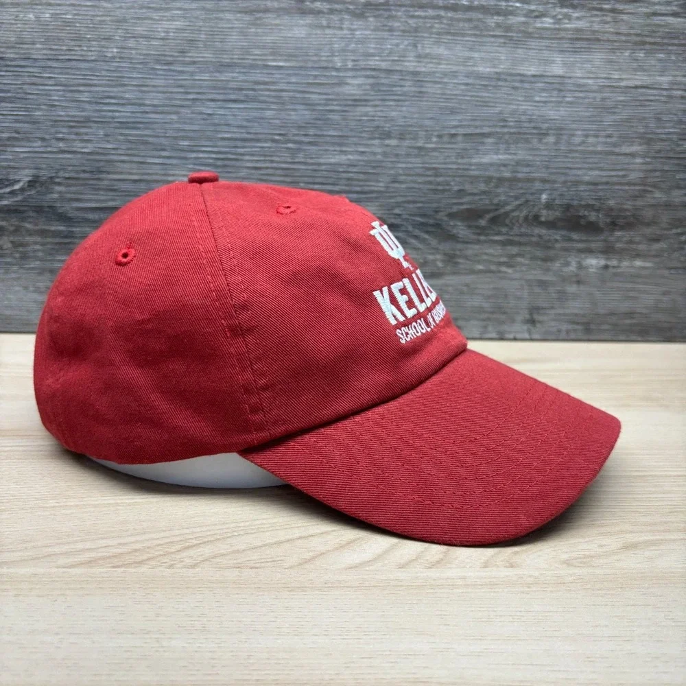 Indiana University Kelley School of Business Hat Cap Strap Back Red IU Hoosiers